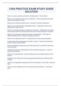 CHIA PRACTICE EXAM STUDY GUIDE SOLUTION