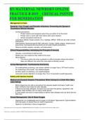 RN MATERNAL NEWBORN ONLINE PRACTICE B 2019 &lowbar; CRITICAL POINTS  FOR REMEDIATION 