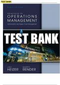 Test Bank for Heizer Principals of Operations Management; Sustainability and supply chain management 9th Edition complete