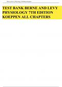 Berne and Levy Physiology 7th Edition Koeppen Test Bank Chapters 1-44