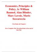 Economics, Principles & Policy, 1e William Baumol, Alan Blinder, Marc Lavoie, Mario Seccareccia (Test Bank)