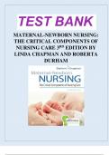 Test Bank for Maternal-Newborn Nursing: The Critical Components of Nursing Care, 3rd Edition, Roberta Durham, Linda Chapman complete