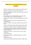 SPEA V181 exam &num;2 With Questions and Answers