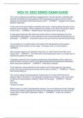 HESI V1 2022 SERIES EXAM GUIDE RATED A