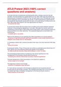 ATLS Pretest 2023 &lpar;100&percnt; correct questions and answers&rpar;
