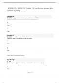 BIOD 151 - BIOD 151 Module 5 Exam Review Answer Key (Portage learning