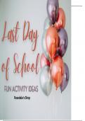 Last Day of School Fun Activities for Kids