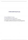 NURS 6630 Final Exam (5 Versions, 375 Q & A, Latest-2023) / NURS 6630N Final Exam / NURS6630 Final Exam / NURS6630N Final Exam |Verified Q & A, Complete Document for EXAM|