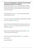 Amazon Cloud Practitioner Certification Exam Questions and Answers &lpar;100&percnt;Correct Answers&rpar;