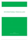 Summary International Trade (&Law)