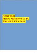 NRNP 6531 Fred O Macintyre V5 PC ANSWER KEY 2023.