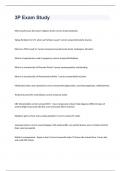 3P Exam Study 2023 WITH VERIFIED SOLUTIONS