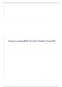 Portage Learning BIOD 152 A&P 2 Module 3 Exam 2023 updated.