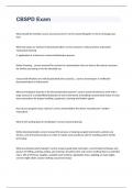 CBSPD Exam 2023 WITH COMPLETE SOLUTIONS