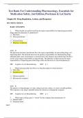 Test Bank for Understanding Pharmacology Essentials for Medication Safety&comma; 2nd Edition Workman & LaCharity