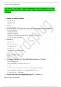 ATI TEAS 7 MATH EXAM QUESTIONS AND ANSWERS (WINTER-SPRING QTR 2022/2023)100% ACCURATE ANSWERS GRADED A+ (Verified)