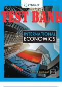 TEST BANK for International Economics 18th Edition by Robert Carbaugh. (Complete Chapters 1-10)