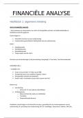 Samenvatting Financi&euml;le Analyse sem 2 2ACF