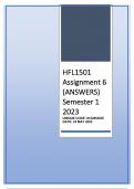 HFL1501 ASSIGNMENT 6 SEMESTER 1 2023