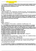 ACRP Practice Exam Questions And Answers 2023 Course ACRP Practice Institution ACRP Practice A subject is issued 120 tablets and is instructed to take 2 tablets 4 times a day&period; He returns 88 tablets on the morning of day 9 fasting for laboratory