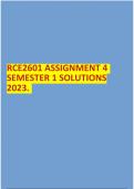 RCE2601 ASSIGNMENT 4 SEMESTER 1 SOLUTIONS 2023.