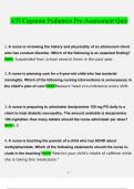 ATI Capstone Pediatrics Exams Bundle Pack Questions and Answers &lpar;2022&sol;2023&rpar; &lpar;Verified Bundle&rpar;