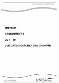 MNP3701 Assignment 5 (QUESTIONS & ANSWERS) Semester 1 2023; LATEST UPDATE
