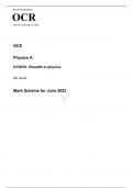 OCR AS Level Physics A H156/01 JUNE 2022 FINAL MARK SCHEME>Breadth in physics