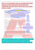 NUR 212 ATI RN NURSING CARE OF CHILDREN PROCTORED EXAM Q& As BEST EXAM SOLUTION SATISFACTION GURANTEED SUCCESS LATEST UPDATE 2022&sol;2023 HIGHLY 