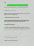D220 PRE-TEST PART 2 TEST RATED 100&percnt; CORRECT
