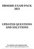 HRM2602 EXAM PACK 2023