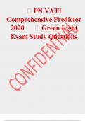 ATI VATI COMPREHENSIVE PREDICTOR VERSION 2 Bundle COMPLETE of QUESTIONS AND ANSWERS LATEST 2023/2024/A  GRADE Predictor Version Bundle