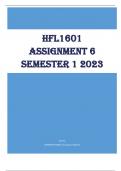 HFL1601 Assignment 6 Semester 1 2023 (816285)