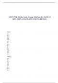 APEX NIH Stroke Scale Group A Patient 1-6 LATEST 2023 &lpar;100&percnt; COMPLETE AND VERIFIED &rpar;