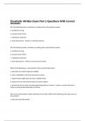 Prosthetic Written Exam Part 2 Questions With Correct Answers 