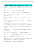 TDLR Lash Extension Written Exam 2023