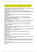 GFEBS Spending Chain - Manage Purchase Requisition Questions and Answers &lpar;2022&sol;2023&rpar;&lpar;Verified Answers&rpar;