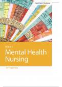 Test Bank for Gorman Neebs Mental Health Nursing 5th Edition 2019 by Gorman and Anwar