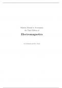 Electromagnetics, 3e Edward Rothwell, Michael Cloud (Solution Manual)