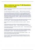 Mera customer service 71-80 Questions and Answers 2023
