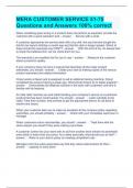 MERA CUSTOMER SERVICE 51-75 Questions and Answers 100&percnt; correct