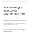 Exam &lpar;elaborations&rpar; Relias RN Pharmacology 