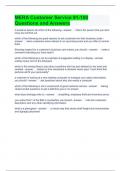 MERA Customer Service 91-100 Questions and Answers