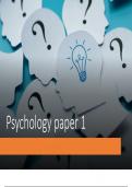 AQA Psychology Paper 1 Revision 