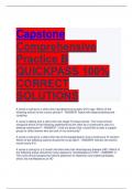 Exam &lpar;elaborations&rpar; Capstone Comprehensive Assessment 