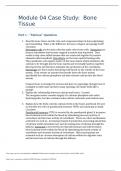  NURSING MA278 Module 04 Case Study&colon; Bone Tissue Exam with 100&percnt; verified2023