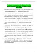PA State Inspection Mechanic Practice Test&sol;15 Questions and Answers&sol;100&percnt; Accurate