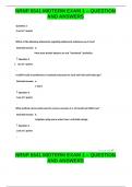 NRNP 6541 MIDTERM EXAM 1 - QUESTIONAND ANSWERS