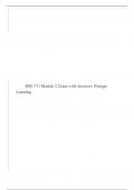 BIO 171 Module 2 Exam with Answers- Portage Learning