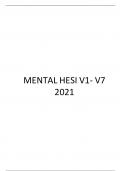 MENTAL HESI V1- V7 2021